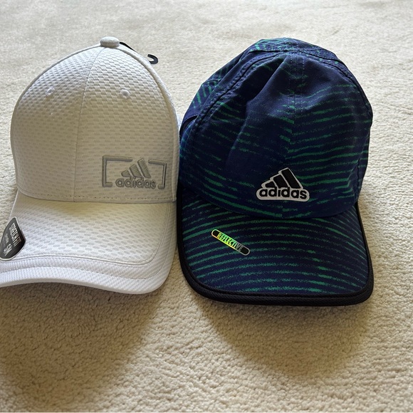 Adidas White and Blue Sports Caps - Picture 1 of 11